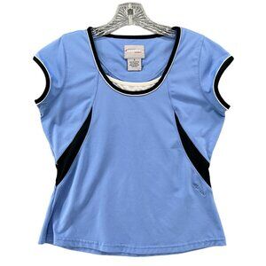 Womens Bolle Sport Top Size Small Blue Black White RN 91870